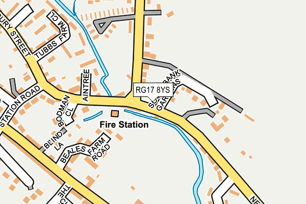 RG17 8YS map - OS OpenMap – Local (Ordnance Survey) RG17 8YS map - OS OpenMap – Local (Ordnance Survey)