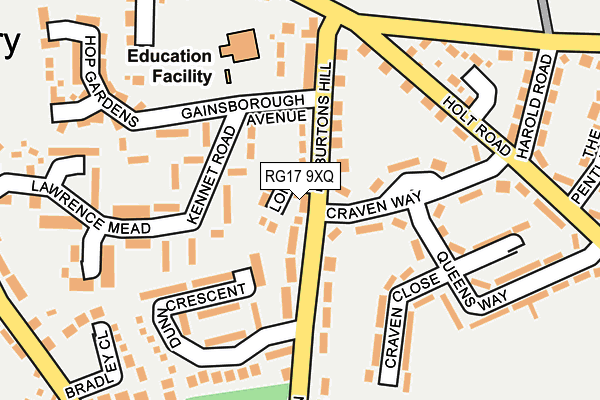 RG17 9XQ map - OS OpenMap – Local (Ordnance Survey) RG17 9XQ map - OS OpenMap – Local (Ordnance Survey)