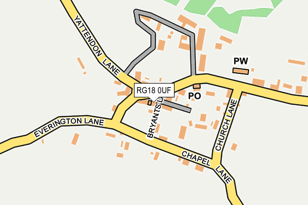 RG18 0UF map - OS OpenMap – Local (Ordnance Survey) RG18 0UF map - OS OpenMap – Local (Ordnance Survey)