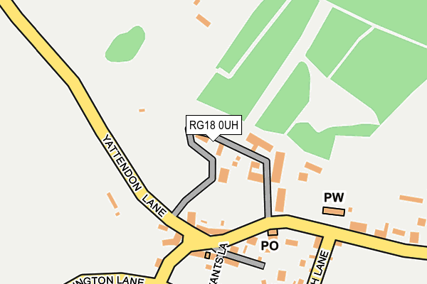 RG18 0UH map - OS OpenMap – Local (Ordnance Survey) RG18 0UH map - OS OpenMap – Local (Ordnance Survey)
