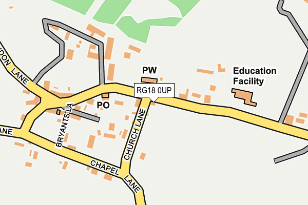 RG18 0UP map - OS OpenMap – Local (Ordnance Survey) RG18 0UP map - OS OpenMap – Local (Ordnance Survey)