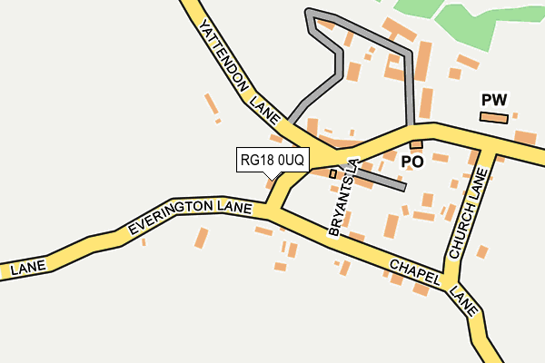 RG18 0UQ map - OS OpenMap – Local (Ordnance Survey) RG18 0UQ map - OS OpenMap – Local (Ordnance Survey)