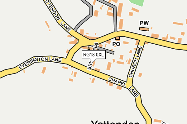 RG18 0XL map - OS OpenMap – Local (Ordnance Survey) RG18 0XL map - OS OpenMap – Local (Ordnance Survey)