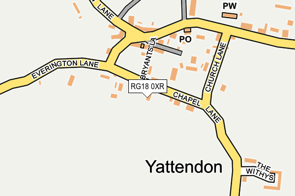 RG18 0XR map - OS OpenMap – Local (Ordnance Survey) RG18 0XR map - OS OpenMap – Local (Ordnance Survey)