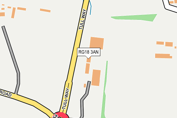 RG18 3AN map - OS OpenMap – Local (Ordnance Survey) RG18 3AN map - OS OpenMap – Local (Ordnance Survey)