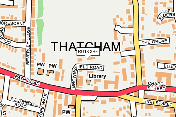 RG18 3HF map - OS OpenMap – Local (Ordnance Survey) RG18 3HF map - OS OpenMap – Local (Ordnance Survey)