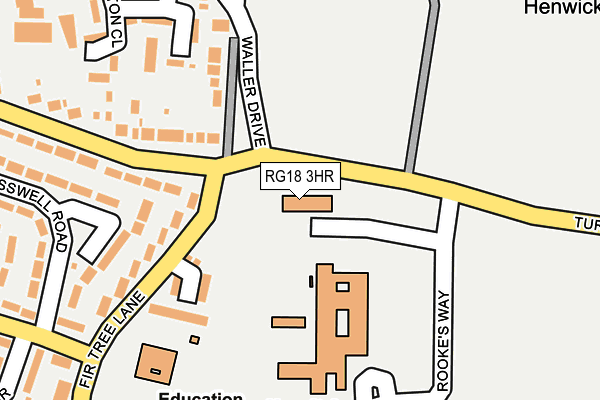 RG18 3HR map - OS OpenMap – Local (Ordnance Survey) RG18 3HR map - OS OpenMap – Local (Ordnance Survey)