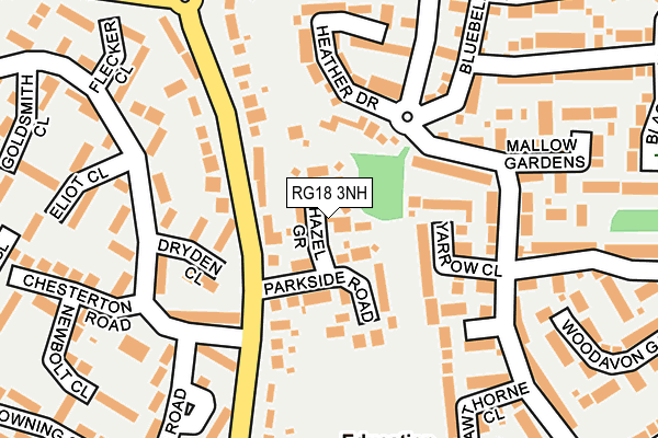 RG18 3NH map - OS OpenMap – Local (Ordnance Survey) RG18 3NH map - OS OpenMap – Local (Ordnance Survey)