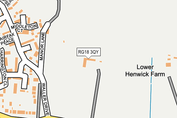 RG18 3QY map - OS OpenMap – Local (Ordnance Survey) RG18 3QY map - OS OpenMap – Local (Ordnance Survey)
