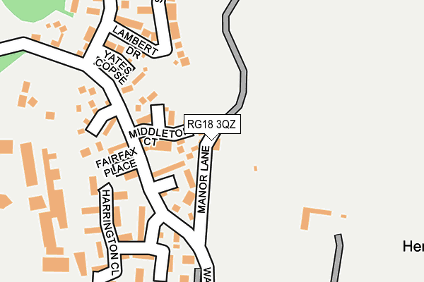 RG18 3QZ map - OS OpenMap – Local (Ordnance Survey) RG18 3QZ map - OS OpenMap – Local (Ordnance Survey)