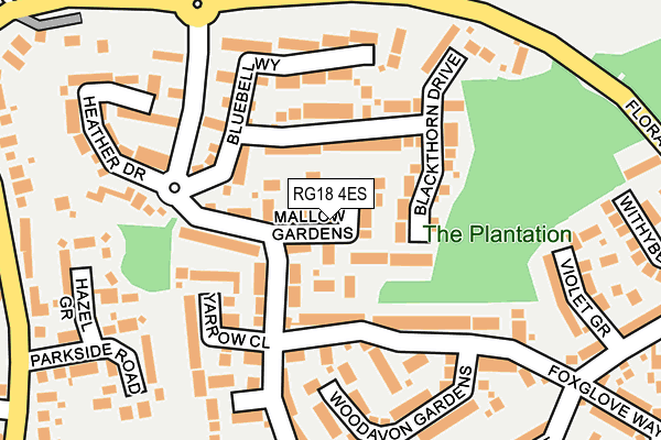 RG18 4ES map - OS OpenMap – Local (Ordnance Survey) RG18 4ES map - OS OpenMap – Local (Ordnance Survey)