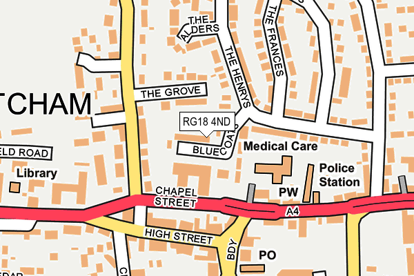 RG18 4ND map - OS OpenMap – Local (Ordnance Survey) RG18 4ND map - OS OpenMap – Local (Ordnance Survey)
