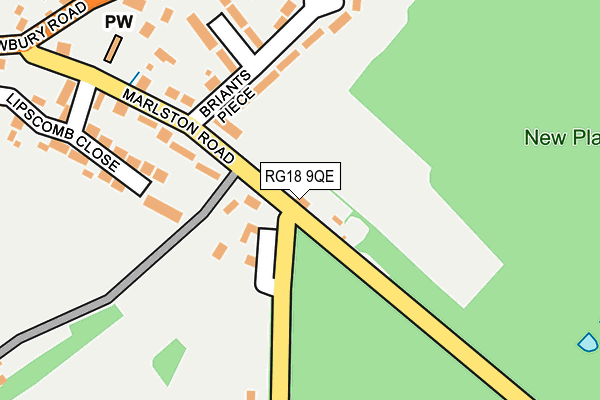 RG18 9QE map - OS OpenMap – Local (Ordnance Survey) RG18 9QE map - OS OpenMap – Local (Ordnance Survey)