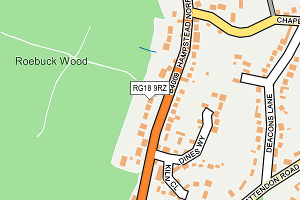 RG18 9RZ map - OS OpenMap – Local (Ordnance Survey) RG18 9RZ map - OS OpenMap – Local (Ordnance Survey)