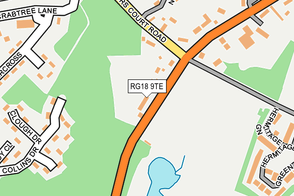 RG18 9TE map - OS OpenMap – Local (Ordnance Survey) RG18 9TE map - OS OpenMap – Local (Ordnance Survey)