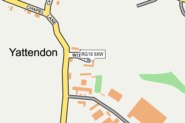 RG18 9XW map - OS OpenMap – Local (Ordnance Survey) RG18 9XW map - OS OpenMap – Local (Ordnance Survey)
