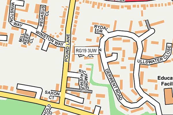 RG19 3UW map - OS OpenMap – Local (Ordnance Survey) RG19 3UW map - OS OpenMap – Local (Ordnance Survey)