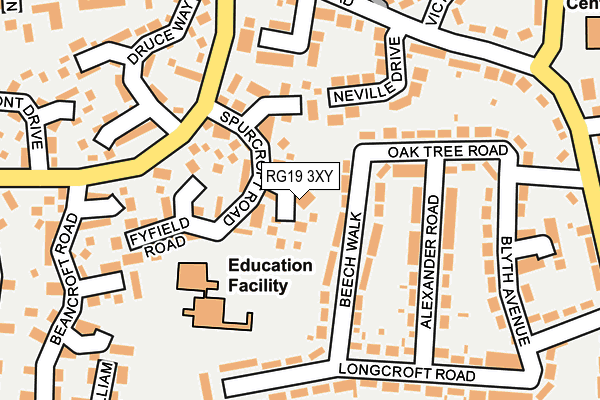 RG19 3XY map - OS OpenMap – Local (Ordnance Survey) RG19 3XY map - OS OpenMap – Local (Ordnance Survey)