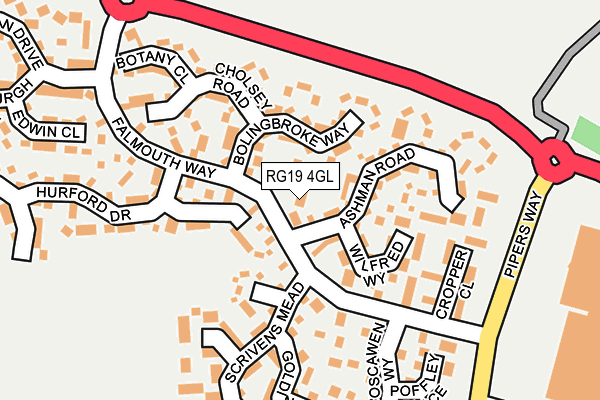 RG19 4GL map - OS OpenMap – Local (Ordnance Survey) RG19 4GL map - OS OpenMap – Local (Ordnance Survey)