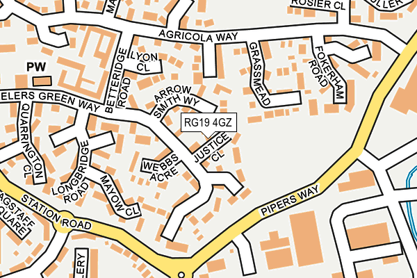 RG19 4GZ map - OS OpenMap – Local (Ordnance Survey) RG19 4GZ map - OS OpenMap – Local (Ordnance Survey)