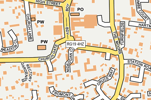 RG19 4HZ map - OS OpenMap – Local (Ordnance Survey) RG19 4HZ map - OS OpenMap – Local (Ordnance Survey)