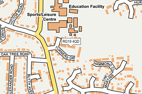 RG19 4QD map - OS OpenMap – Local (Ordnance Survey) RG19 4QD map - OS OpenMap – Local (Ordnance Survey)