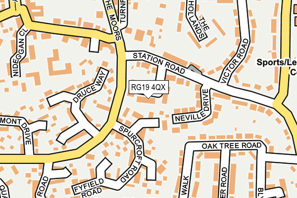 RG19 4QX map - OS OpenMap – Local (Ordnance Survey) RG19 4QX map - OS OpenMap – Local (Ordnance Survey)
