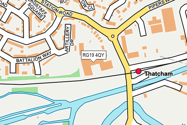 RG19 4QY map - OS OpenMap – Local (Ordnance Survey) RG19 4QY map - OS OpenMap – Local (Ordnance Survey)