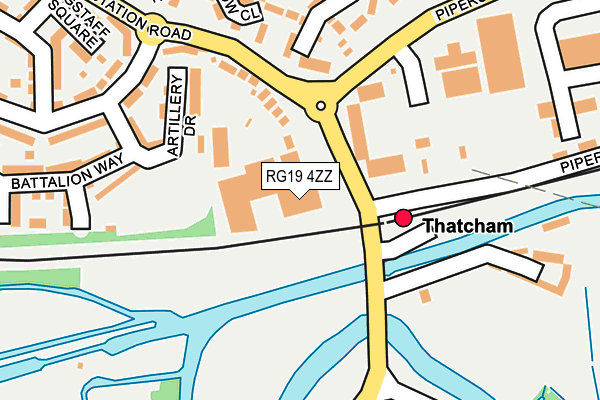 RG19 4ZZ map - OS OpenMap – Local (Ordnance Survey) RG19 4ZZ map - OS OpenMap – Local (Ordnance Survey)