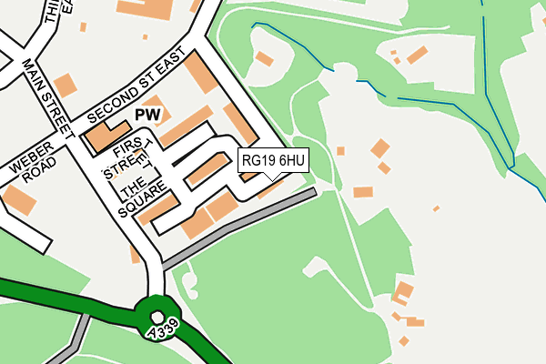 RG19 6HU map - OS OpenMap – Local (Ordnance Survey) RG19 6HU map - OS OpenMap – Local (Ordnance Survey)