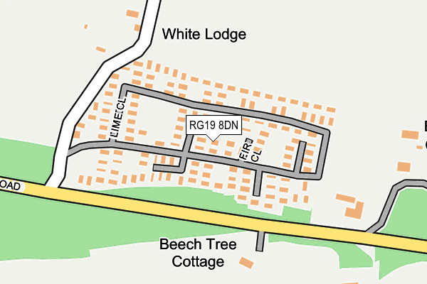 RG19 8DN map - OS OpenMap – Local (Ordnance Survey) RG19 8DN map - OS OpenMap – Local (Ordnance Survey)