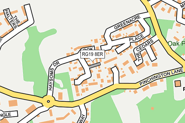 RG19 8ER map - OS OpenMap – Local (Ordnance Survey) RG19 8ER map - OS OpenMap – Local (Ordnance Survey)
