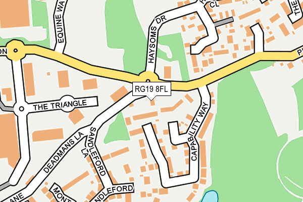 RG19 8FL map - OS OpenMap – Local (Ordnance Survey) RG19 8FL map - OS OpenMap – Local (Ordnance Survey)