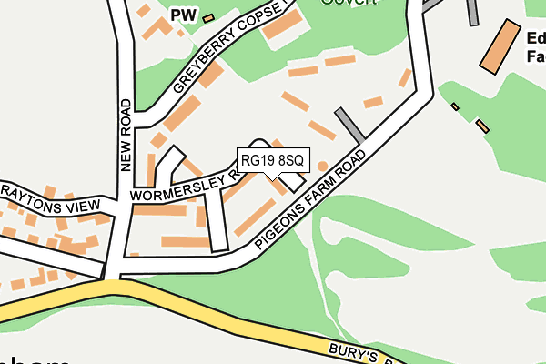 RG19 8SQ map - OS OpenMap – Local (Ordnance Survey) RG19 8SQ map - OS OpenMap – Local (Ordnance Survey)