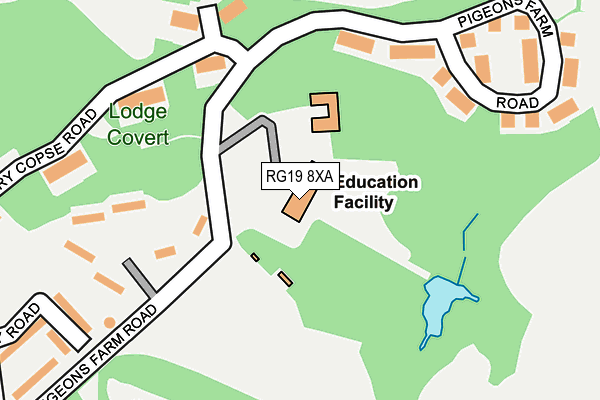 RG19 8XA map - OS OpenMap – Local (Ordnance Survey) RG19 8XA map - OS OpenMap – Local (Ordnance Survey)
