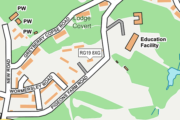RG19 8XG map - OS OpenMap – Local (Ordnance Survey) RG19 8XG map - OS OpenMap – Local (Ordnance Survey)