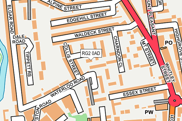 RG2 0AD map - OS OpenMap – Local (Ordnance Survey) RG2 0AD map - OS OpenMap – Local (Ordnance Survey)