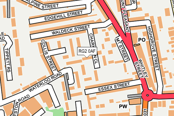 RG2 0AF map - OS OpenMap – Local (Ordnance Survey) RG2 0AF map - OS OpenMap – Local (Ordnance Survey)
