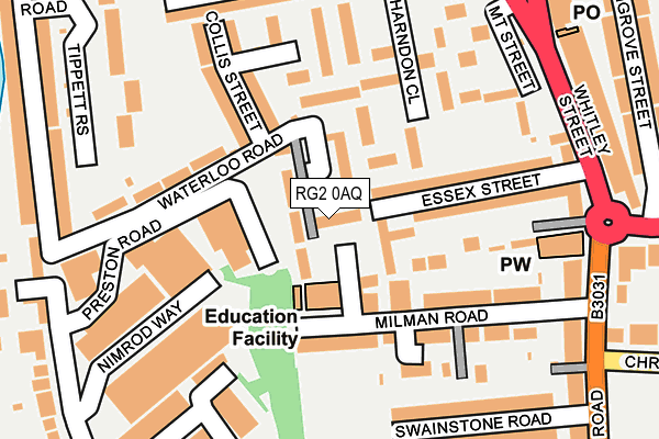 RG2 0AQ map - OS OpenMap – Local (Ordnance Survey) RG2 0AQ map - OS OpenMap – Local (Ordnance Survey)
