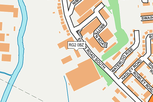 RG2 0BZ map - OS OpenMap – Local (Ordnance Survey) RG2 0BZ map - OS OpenMap – Local (Ordnance Survey)