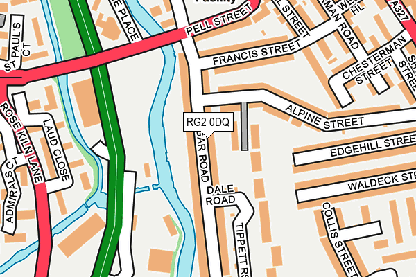 RG2 0DQ map - OS OpenMap – Local (Ordnance Survey) RG2 0DQ map - OS OpenMap – Local (Ordnance Survey)