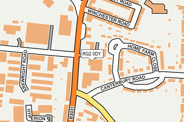 RG2 0DY map - OS OpenMap – Local (Ordnance Survey) RG2 0DY map - OS OpenMap – Local (Ordnance Survey)