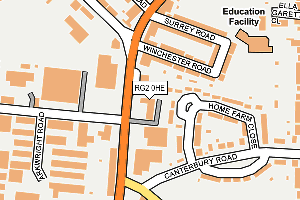 RG2 0HE map - OS OpenMap – Local (Ordnance Survey) RG2 0HE map - OS OpenMap – Local (Ordnance Survey)