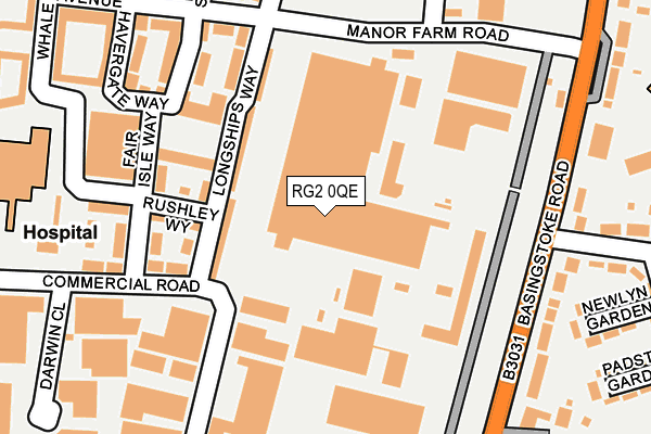 RG2 0QE map - OS OpenMap – Local (Ordnance Survey) RG2 0QE map - OS OpenMap – Local (Ordnance Survey)
