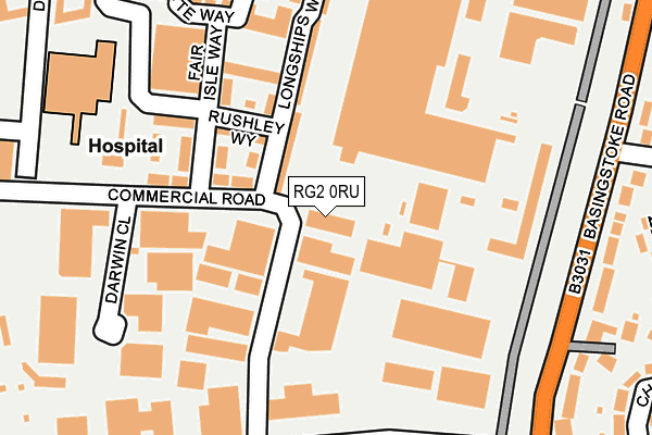 RG2 0RU map - OS OpenMap – Local (Ordnance Survey) RG2 0RU map - OS OpenMap – Local (Ordnance Survey)