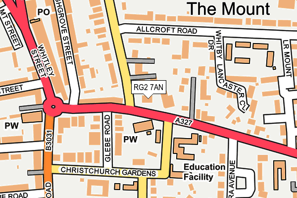 RG2 7AN map - OS OpenMap – Local (Ordnance Survey) RG2 7AN map - OS OpenMap – Local (Ordnance Survey)