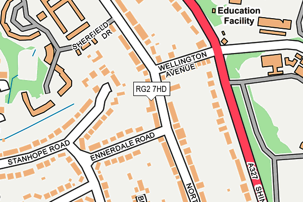 RG2 7HD map - OS OpenMap – Local (Ordnance Survey)