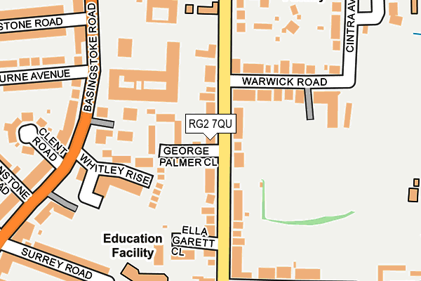 RG2 7QU map - OS OpenMap – Local (Ordnance Survey) RG2 7QU map - OS OpenMap – Local (Ordnance Survey)