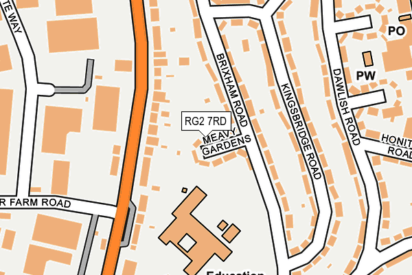 RG2 7RD map - OS OpenMap – Local (Ordnance Survey) RG2 7RD map - OS OpenMap – Local (Ordnance Survey)