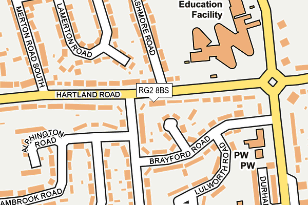 RG2 8BS map - OS OpenMap – Local (Ordnance Survey) RG2 8BS map - OS OpenMap – Local (Ordnance Survey)